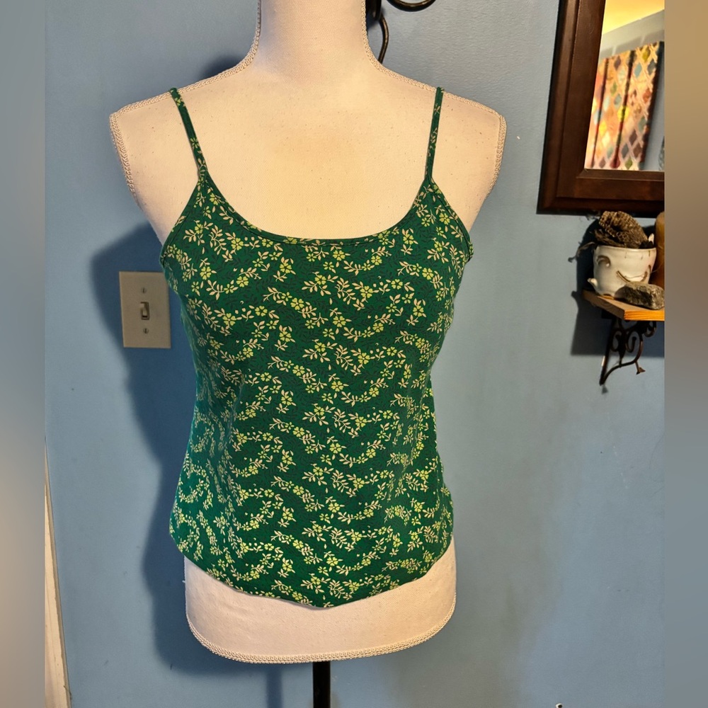 St. John’s Bay, Green, Floral, Camisole